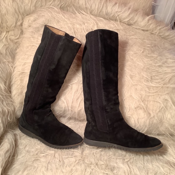 Salvatore Ferragamo Black Suede Boots - Picture 3 of 11